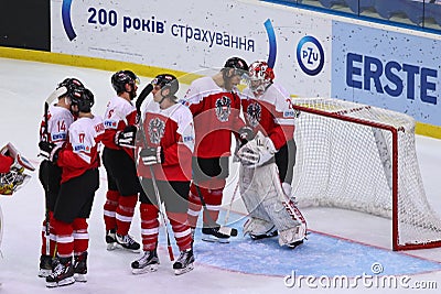 Ice Hockey 2017 World Championship Div 1 in Kiev, Ukraine Editorial Stock Photo