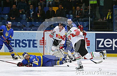 Ice Hockey 2017 World Championship Div 1 in Kiev, Ukraine Editorial Stock Photo