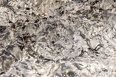 Ice icicles water background pattern Stock Photo