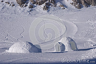 Ice igloo 1 Stock Photo