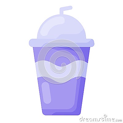 Ice juice cream single isolated icon with flat style Vector Illustration