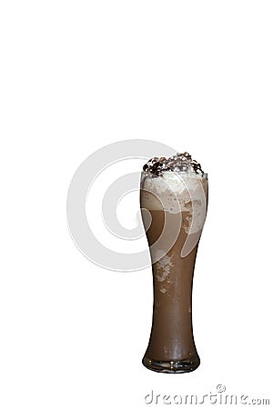 ice Mocca coffee isolated Stock Photo