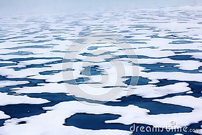 ice at North pole and near (from 84 to 90 degrees Stock Photo