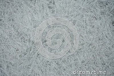Ice pattern on the pond Stock Photo
