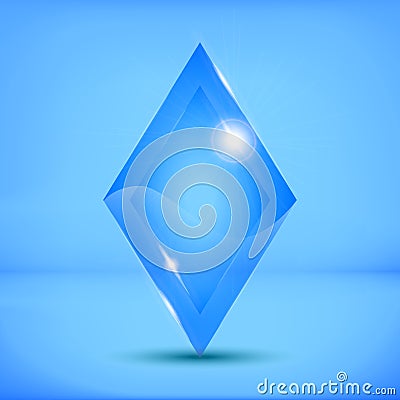 Ice rhombus Vector Illustration