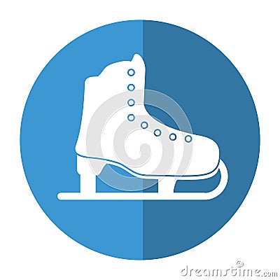 ice skate sport leisure shadow Cartoon Illustration