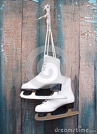 Ice Skates Stock Photo