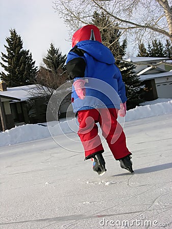 Ice skating Stock Photo
