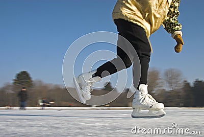 Ice skating Stock Photo