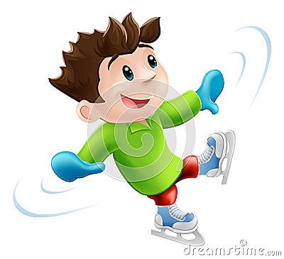 Ice Skating Cartoon Stock Photography - Image: 25584022