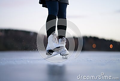 Ice Skating Stock Photo