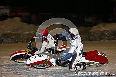 Ice Speedway Editorial Stock Photo