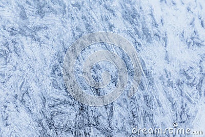 Ice texture, interesting frozen lake patterns, naturally created forms. Stock Photo