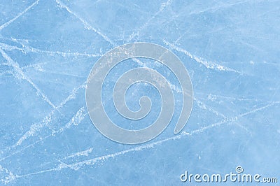 Ice texture on a skating rink Stock Photo