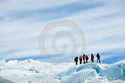 Ice trekking, patagonia argentina. Stock Photo