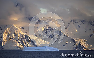 Iceberg in Antarctica Stock Photo