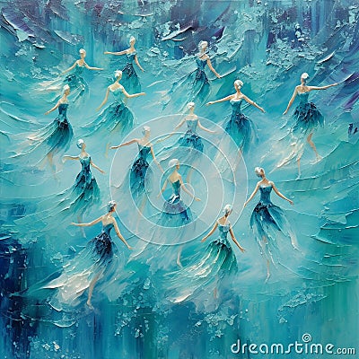 Iceberg Ballet: Graceful Dances on Frozen Waters Stock Photo