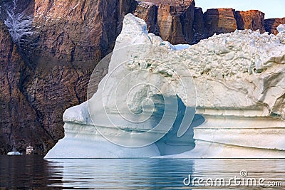 Iceberg - Franz Joseph Fjord - Greenland Stock Photo