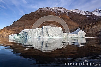 Iceberg - Franz Joseph Fjord - Greenland Stock Photo