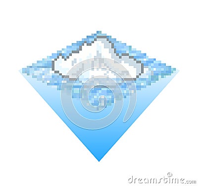 Iceberg icon Vector Illustration