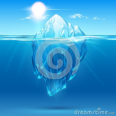 Iceberg illustration Cartoon Illustration