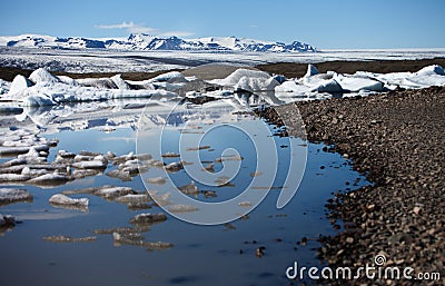 Iceberg Lagoon, Iceland Stock Photo