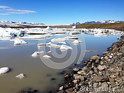 Iceberg Lagoon, Iceland Stock Photo