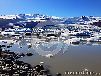 Iceberg Lagoon, Iceland Stock Photo