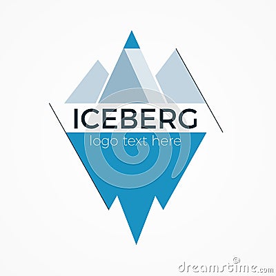 Iceberg logo concept Vector Illustration