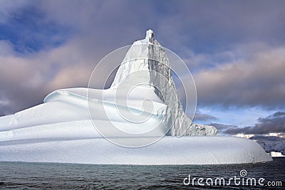 Iceberg in Scoresbysund - Greenland Stock Photo