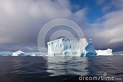 iceberg under a rainbow Stock Photo