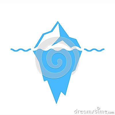 Iceberg vector icon Vector Illustration