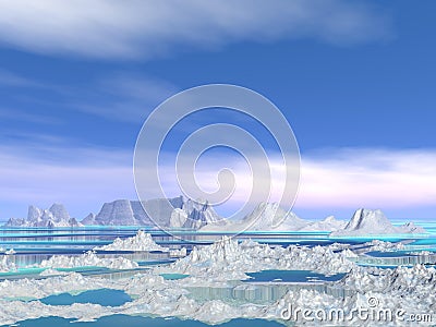 Icebergs Stock Photo