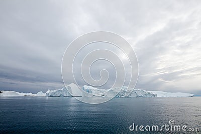 Icebergs in Ilulissat Stock Photo