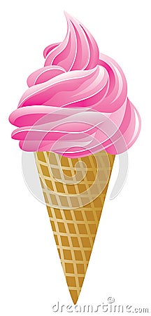 Icecream cone Vector Illustration