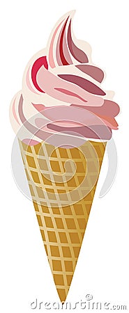 Icecream cone Vector Illustration