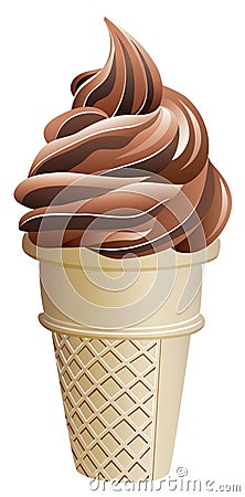 Icecream cone Vector Illustration