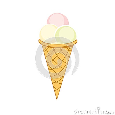 Icecream cone Vector Illustration