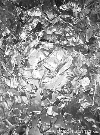 Iced background, ice cubes frozen Stock Photo