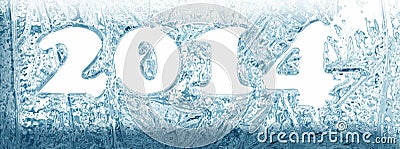 Iced banner 2014 Stock Photo