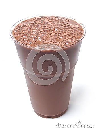 Iced Chocolate Milk Stock Photo