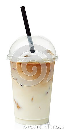 Iced coffee latte Stock Photo