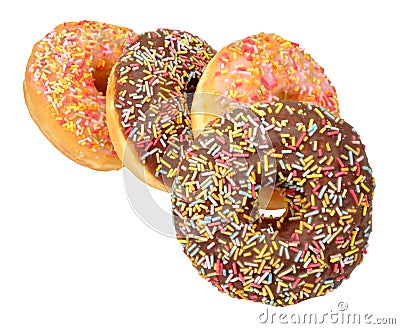 Iced Donuts Stock Photo