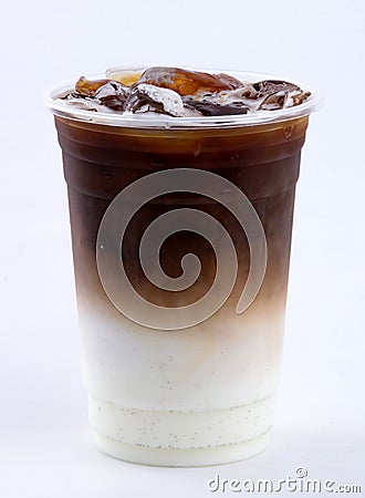 Iced latte Stock Photo