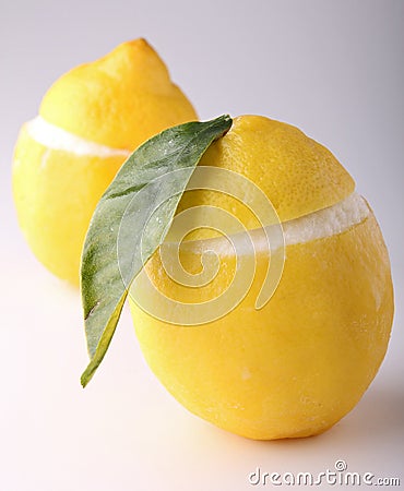 Iced lemon Stock Photo