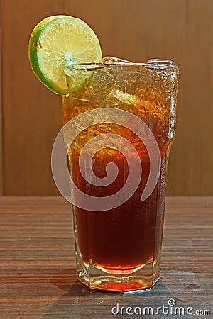 Iced lemon tea Stock Photo