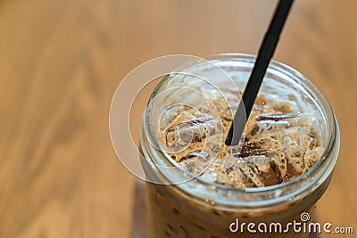 iced machiato coffee Stock Photo