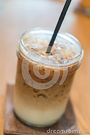 iced machiato coffee Stock Photo