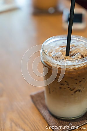 iced machiato coffee Stock Photo