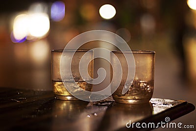 Iced tea glass Stock Photo